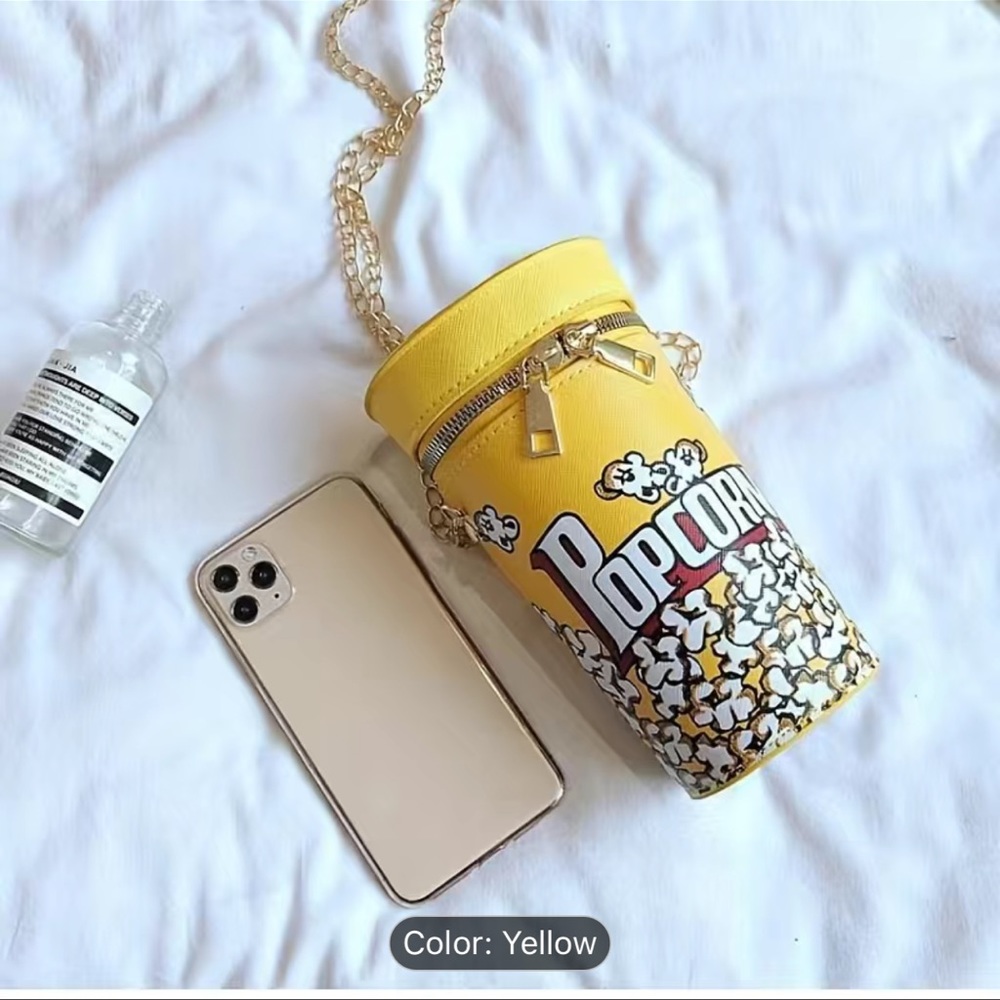 Novelty Popcorn Crossbody Bag